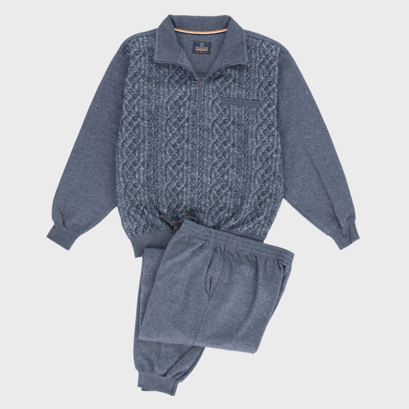 紳士裏起毛ハーフジップスーツ『ZEALZIP』《WEB》