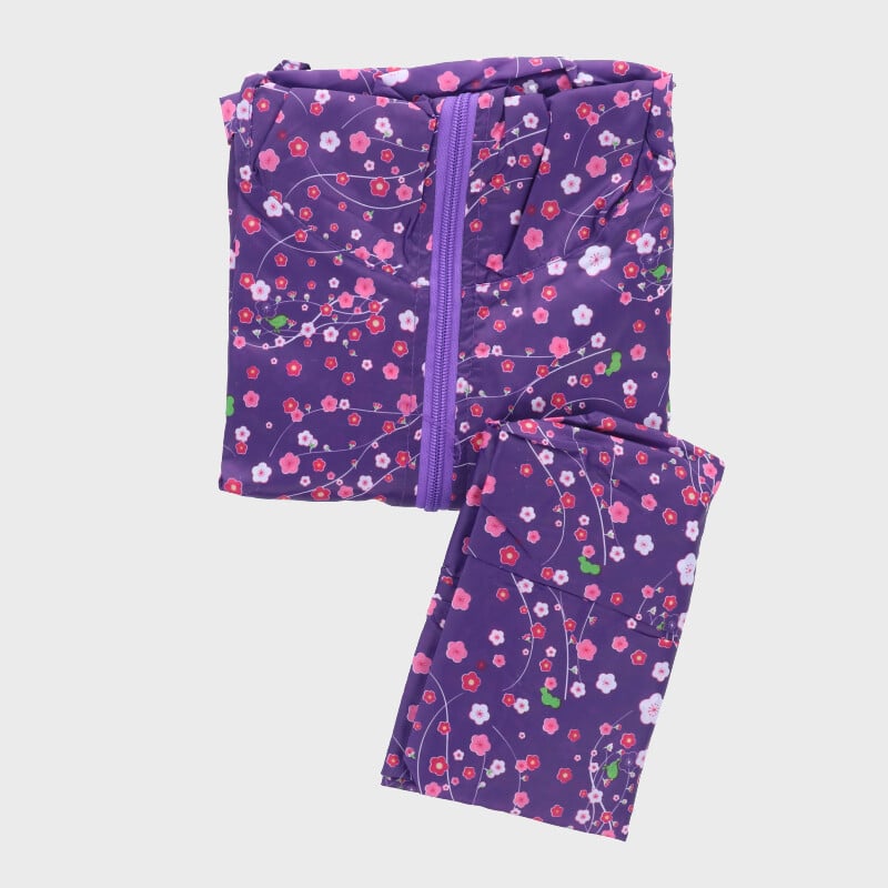 婦人上下プリントヤッケスーツ700