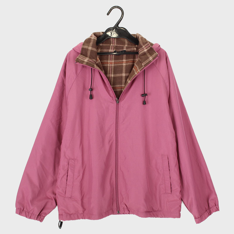 婦人裏フリースフード付きジャンパー 3695