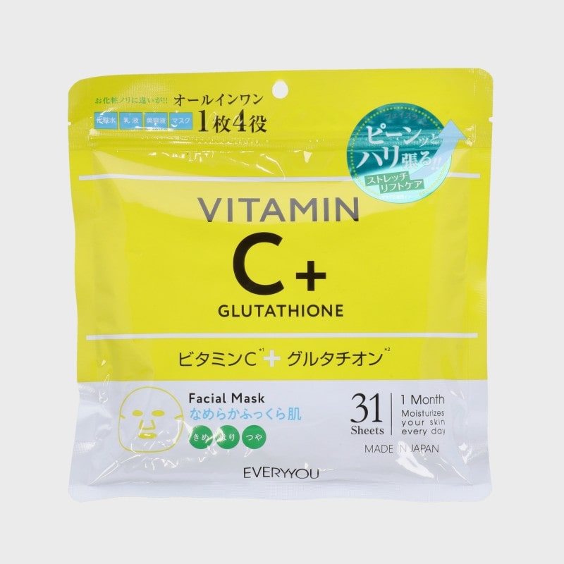 エブリユービタミンC誘導体&グルタチオン配合フェイシャルマスク