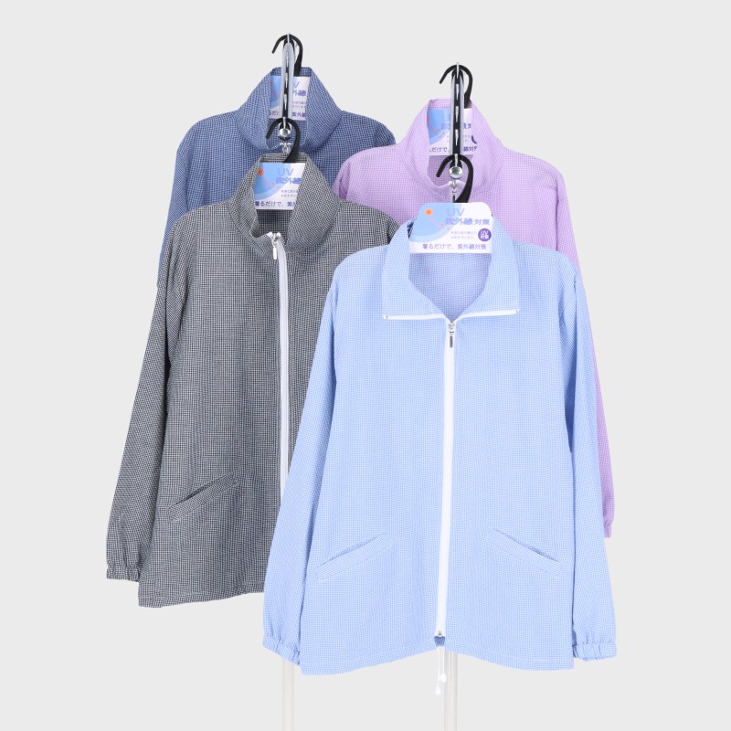 婦人格子プリントジャケット柄アソート(33-915)