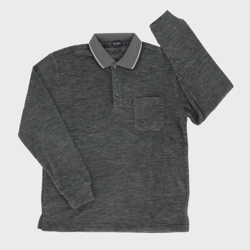 紳士スラブフリースポロ『ROYALCY』