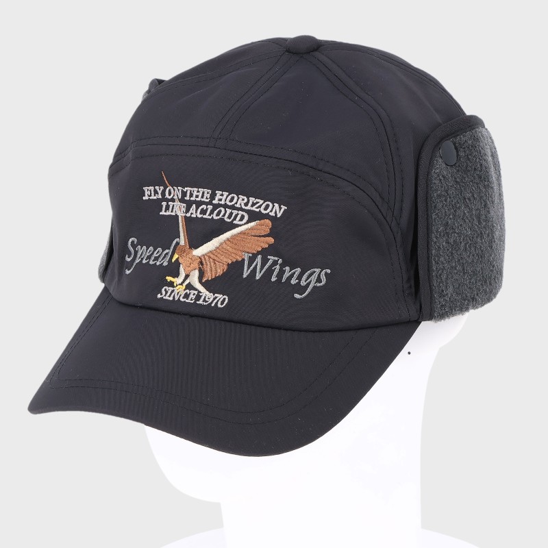『SPEED WINGS』外耳付きはっ水加工ナイロンCAPキャップ