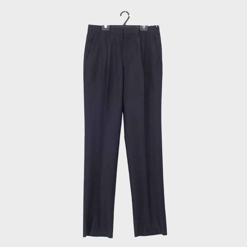 紳士ツータックウールスラックス