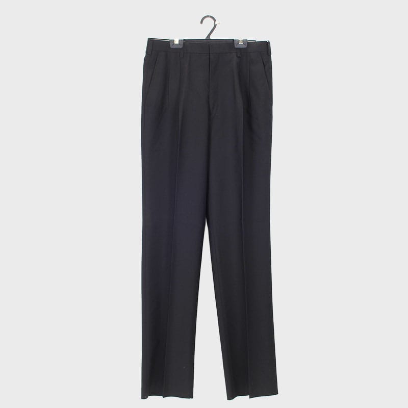 紳士ツータックウールスラックス