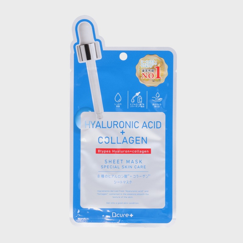 『Dcure+』ヒアルロン酸+コラーゲンシートマスク(1枚)