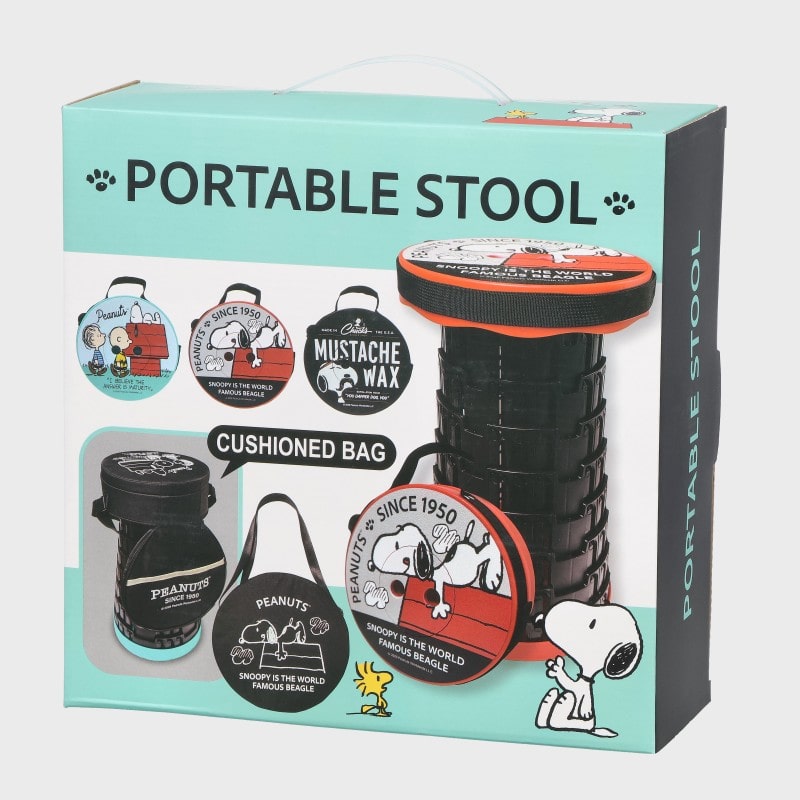 『スヌ−ピ−/SNOOPY/PEANUTS』折りたたみスツール バッグ付