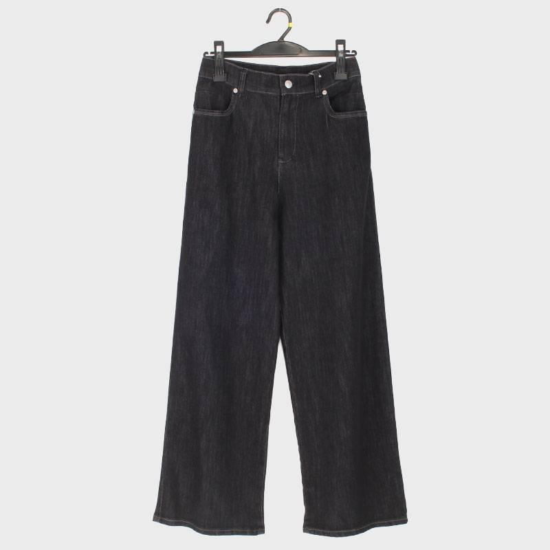 婦人8.5OZ ワイドデニムパンツ