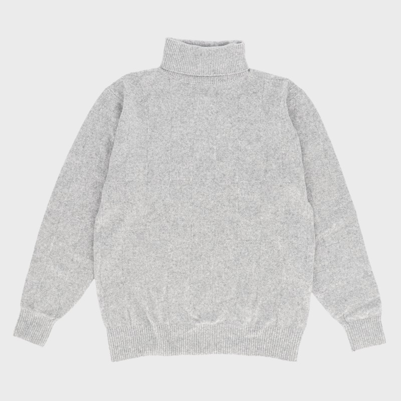 紳士ウールタッチタートルネックセーター