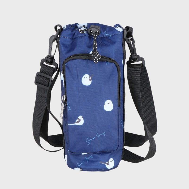 婦人保冷保温シマエナガ柄ペットボトルケース