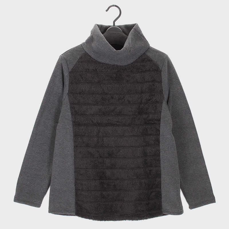 婦人HN前ボアデザインカットソー