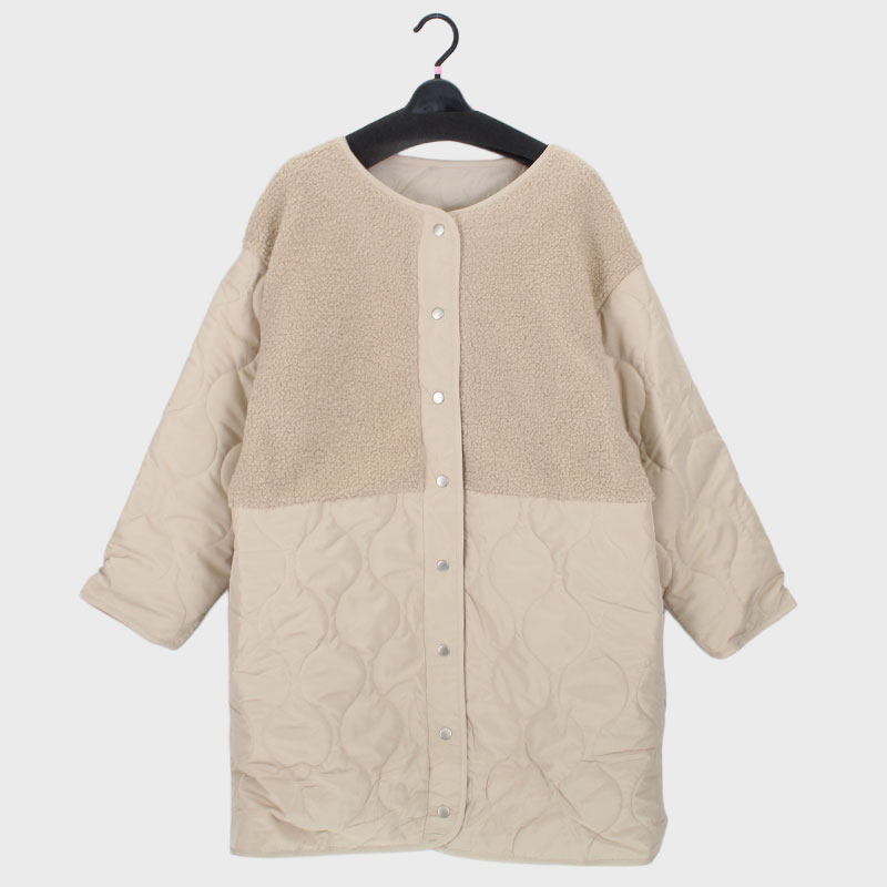 婦人キルティングコート