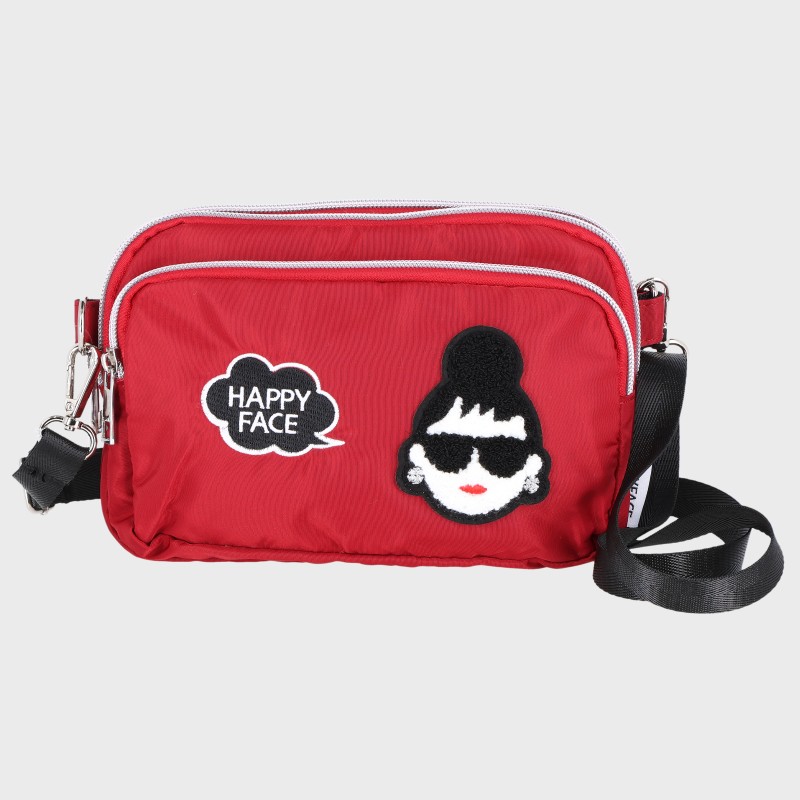 婦人ハッピーフェイスショルダーバッグ