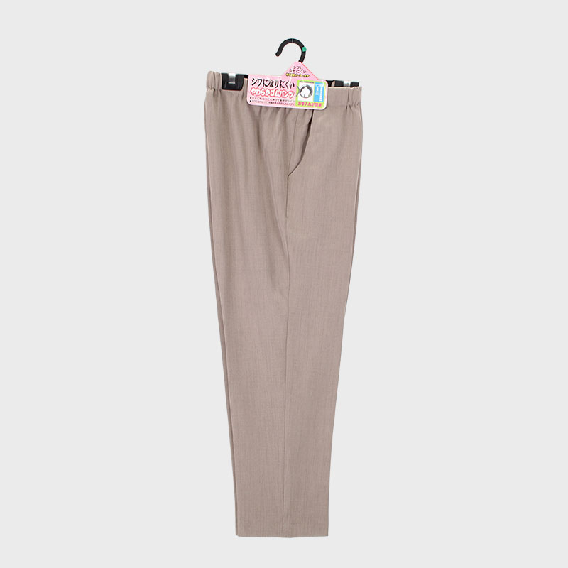 婦人しわになりにくいストレッチベネ総ゴムフリーパンツ