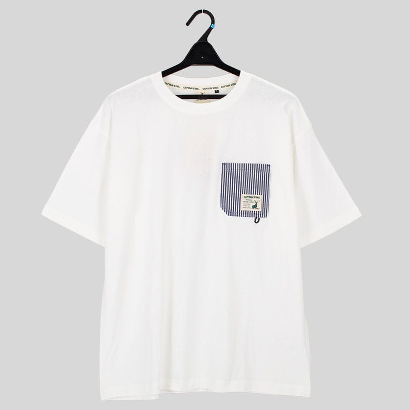 紳士半袖天竺ポケット付きTシャツ『CAPTAIN STAG』