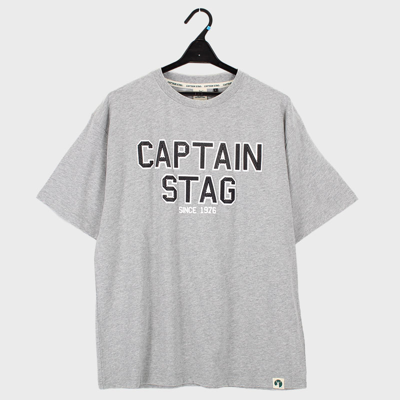 紳士半袖天竺プリントTシャツ『CAPTAIN STAG』