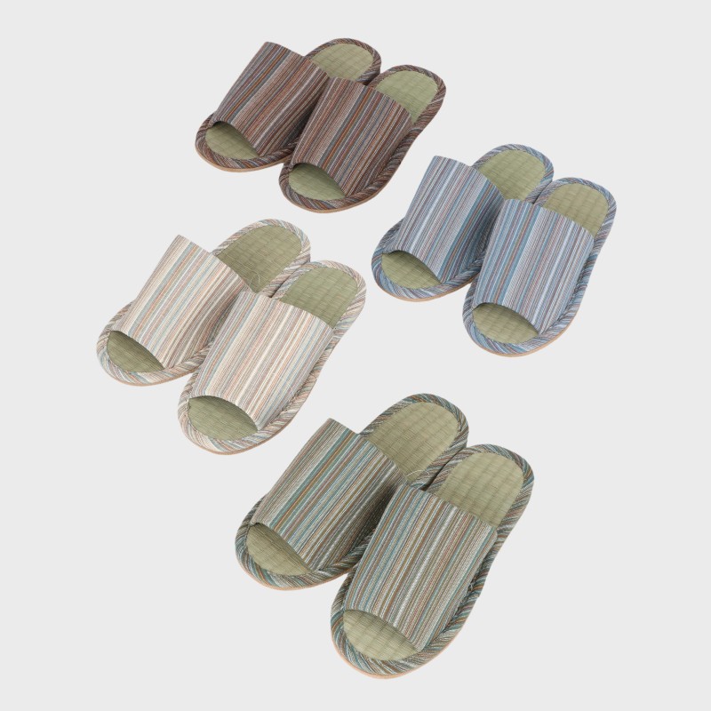 特価畳スリッパ(色アソート ストライプ柄) 紳士
