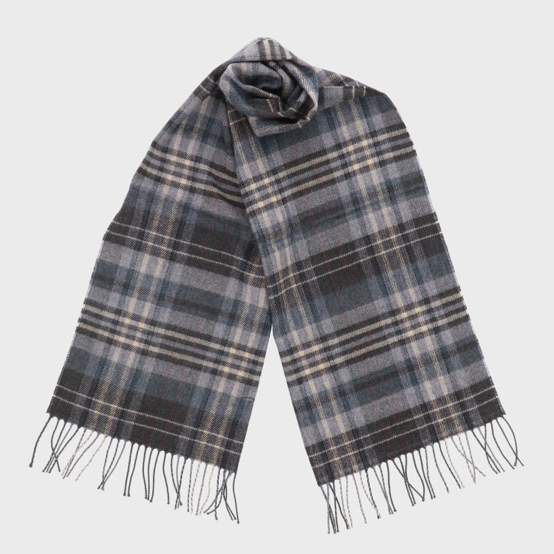 『日本製シリーズ』メランジ格子マフラー