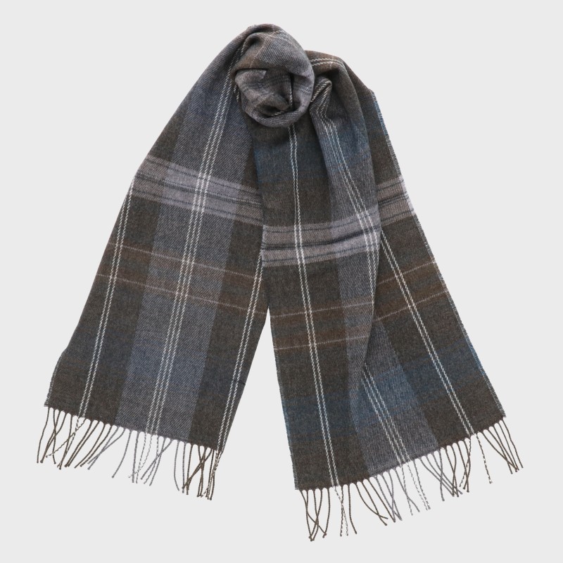 『日本製シリーズ』メランジ格子マフラー