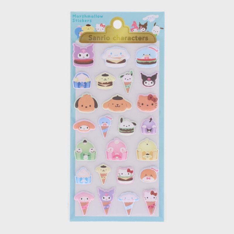 『サンリオ/Sanrio』サンリオキャラクターズ マシュマロステッカーズ 立体シール