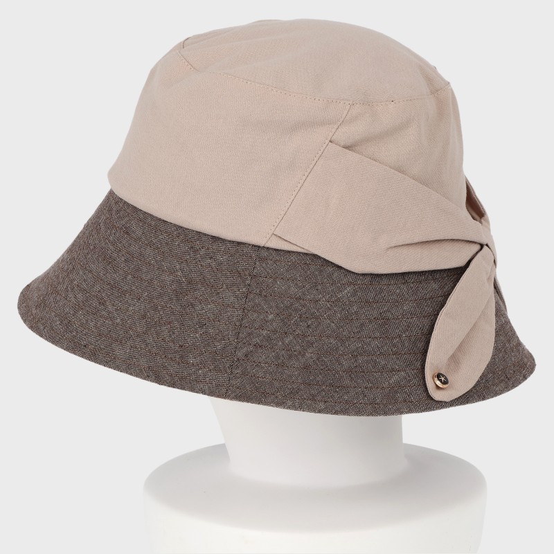 『さらふわりハット』軽め後ろリボンハット/洗濯機可・サイズ調節可・抗菌防臭・吸水速乾