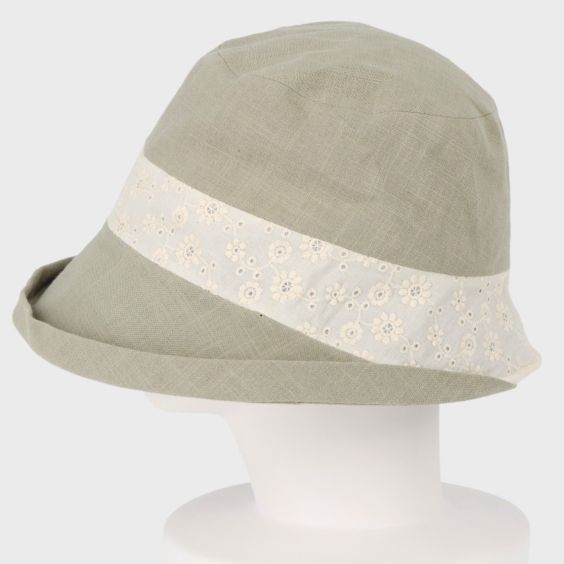 『N*ODECA』レース切り替えオブザーハット/サイズ調節可・吸水速乾・抗菌防臭