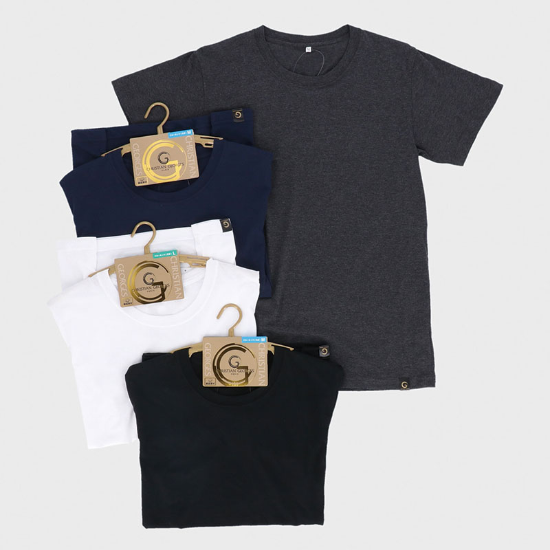 紳士半袖丸首Tシャツ