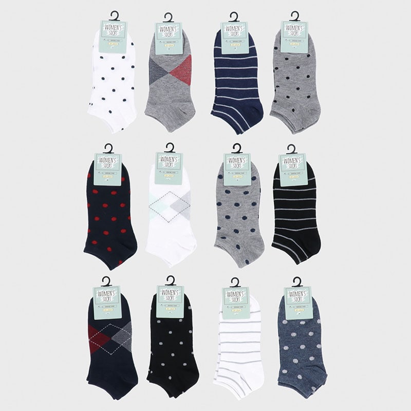 婦人綿混スニーカーソックス「B」