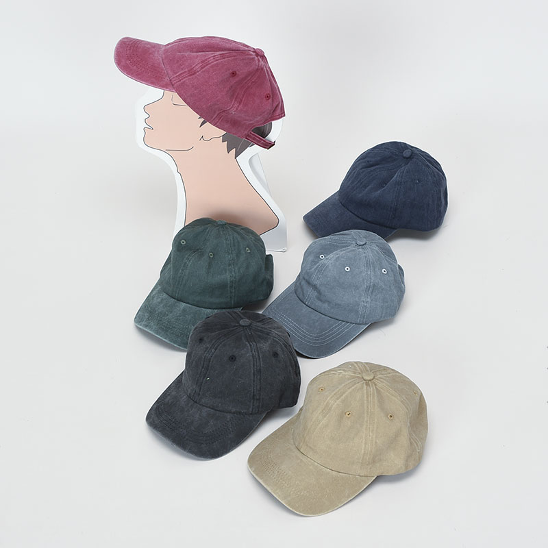 ウォッシュ加工キャップ