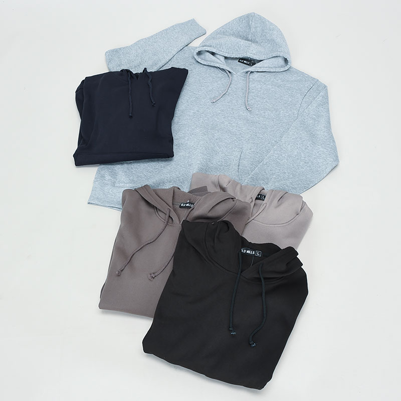 紳士裏起毛無地プルパーカー