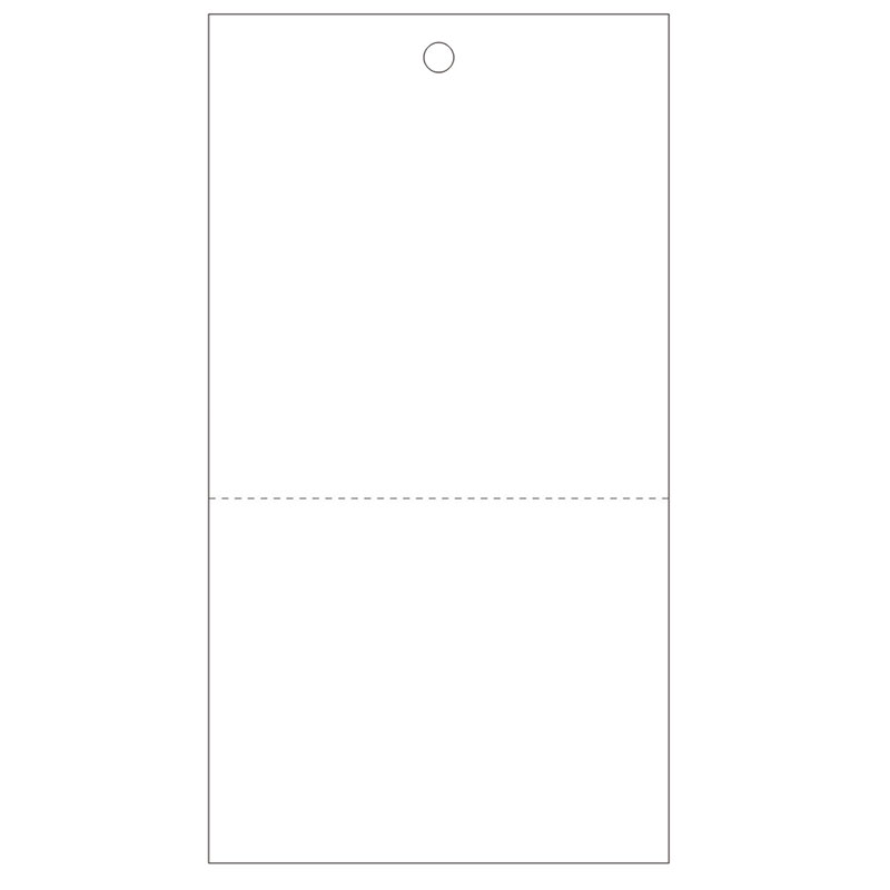 提札 糸なし 白無地 ミシン目入《WEB》