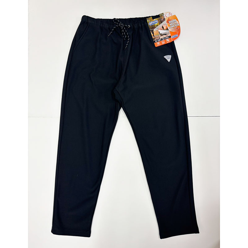 紳士『OUTDOOR』ニット裏フリースイージーパンツ(股下65p)《WEB》