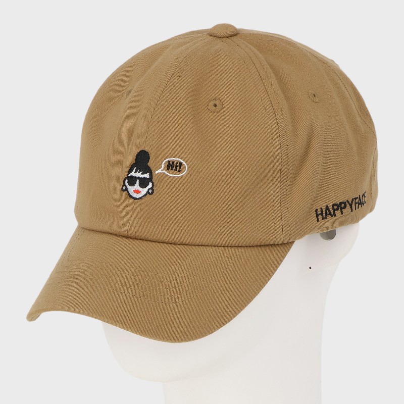 『HAPPY FACE』コットンツイル6方CAPキャップ