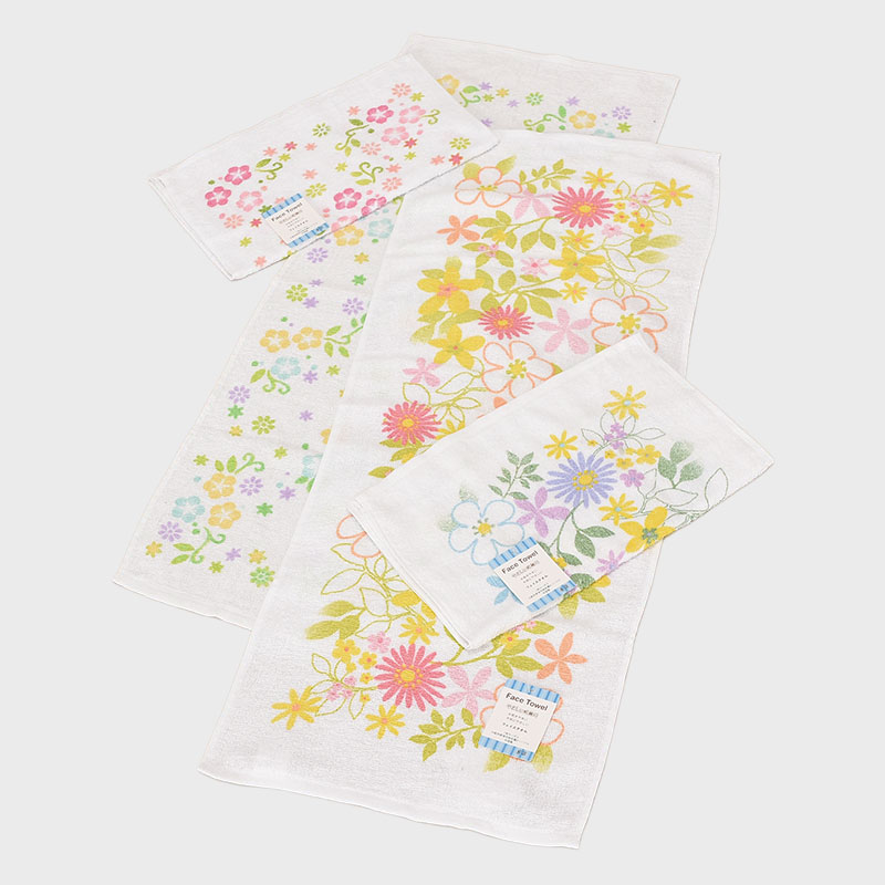 特価プリントフェイスタオル