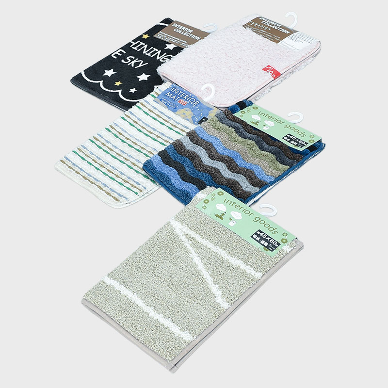 柄込みバスマット