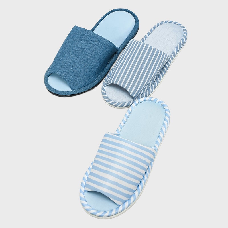 婦人紳士特価外縫接触冷感スリッパ