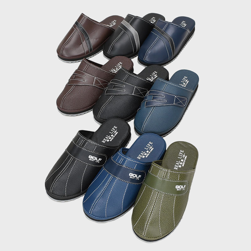 紳士前閉じヘップサンダル活性炭入