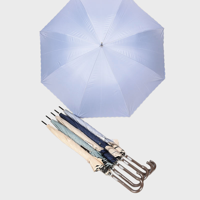 晴雨兼用グラス骨裏ブラック58cmジャンプ傘