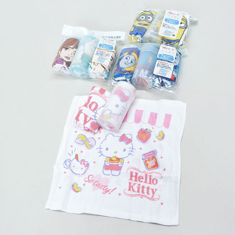 特価キャラクターハンドタオル3枚組