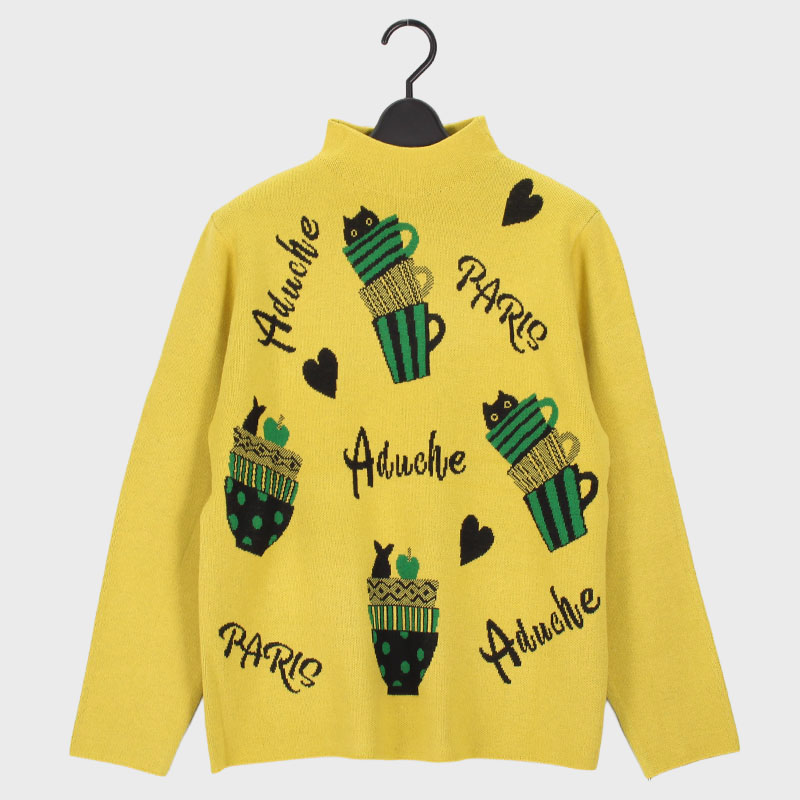 婦人ニット カップネコ