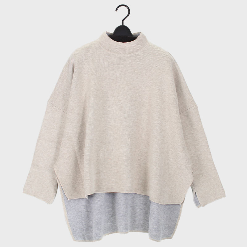 婦人ニット バックロング