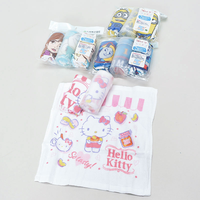 特価キャラクターハンドタオル3枚組