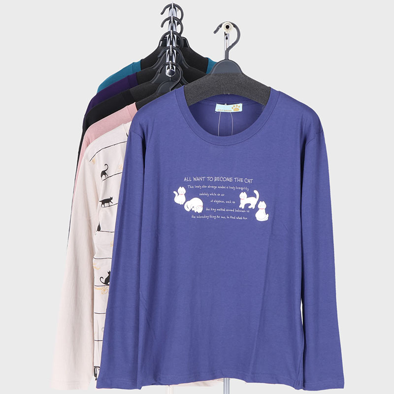 婦人長袖プリントTシャツ6柄込み