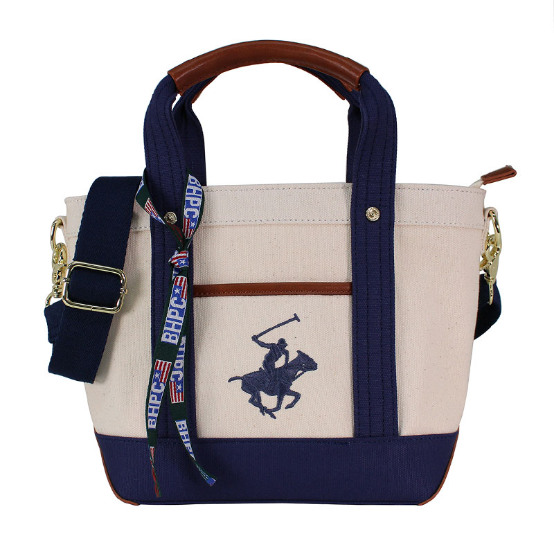 婦人『BEVERLY HILLS POLO CLUB』キャンバストートバッグXS