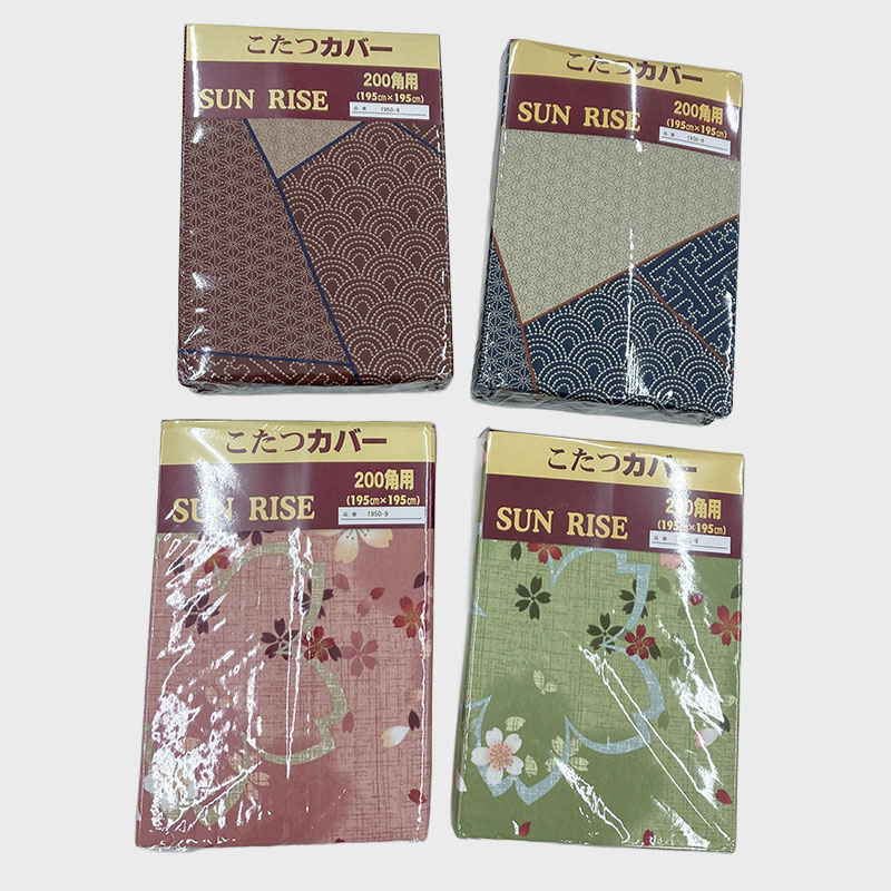 綿プリントこたつカバー 長方形