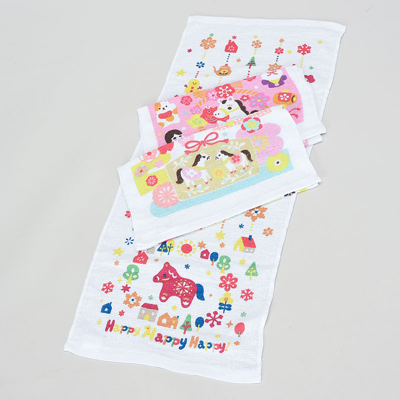 2026年干支柄フェイスタオル180匁