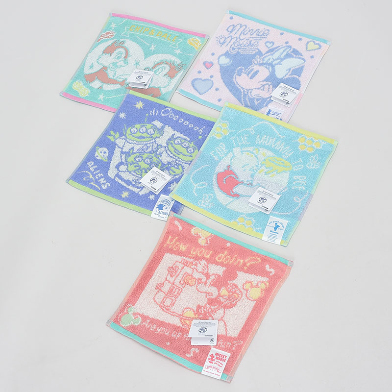 超特価ディズニージャガードミニタオルハンカチ