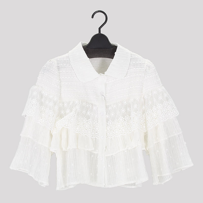 婦人『VERITE』ソフトチュールブラウス