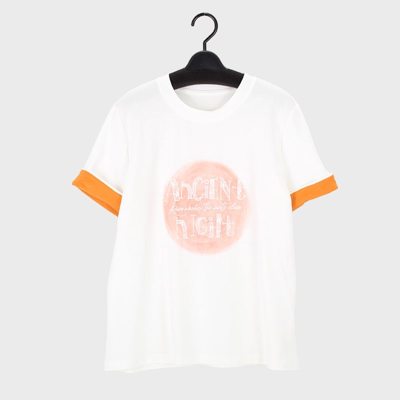 婦人円形デザイン Tシャツ