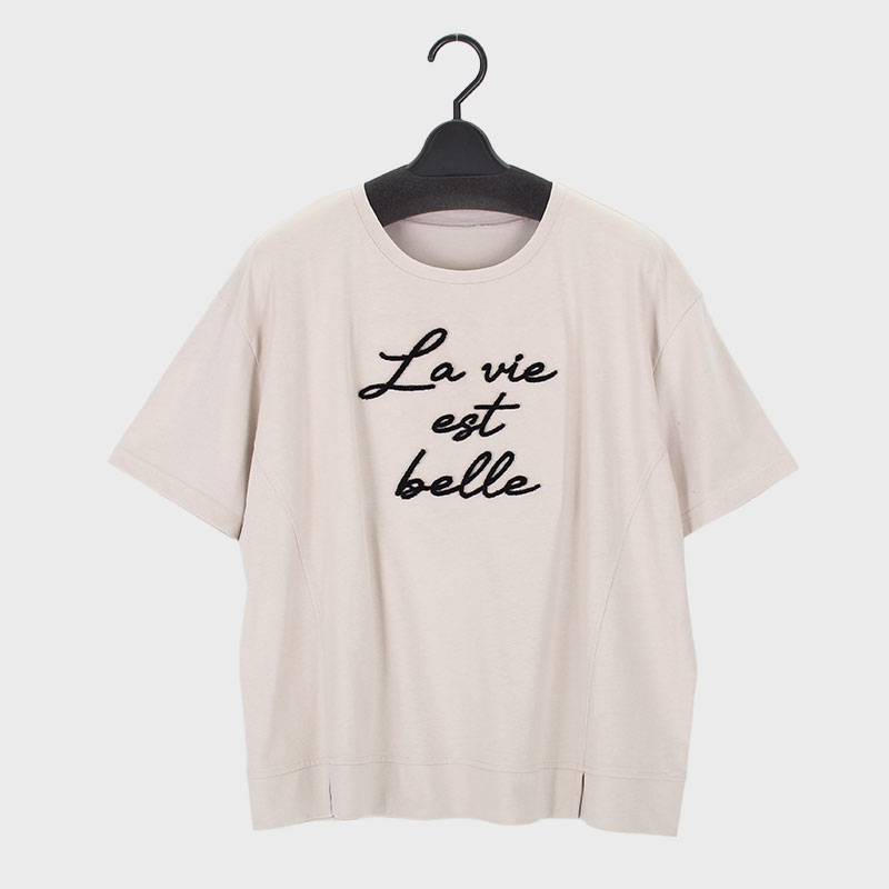 婦人『LAFFINEE 』英字ロゴTシャツ